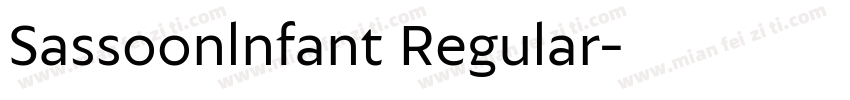 Sassoonlnfant Regular字体转换